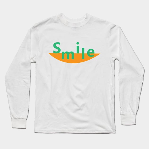 Smile Long Sleeve T-Shirt by dddesign